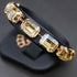 Браслет "Blāzma (Golden Shadow)" с кристаллами Swarovski™